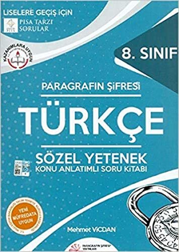 Paragrafın Şifresi 8. Sınıf Türkçe Sözel Yetenek Konu Anlatımlı Soru Kitabı-YENİ