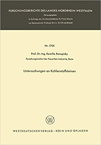 Untersuchungen an Kohlenstoffsteinen (Forschungsberichte des Landes Nordrhein-Westfalen (1705), Band 1705)
