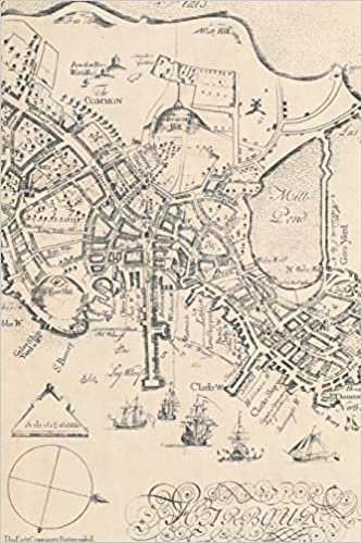 1885 Map of Boston - A Poetose Notebook / Journal / Diary (50 pages/25 sheets) (Poetose Notebooks)