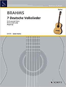 7 Deutsche Volkslieder: Nach dem originalen Klaviersatz für Gitarre eingerichtet. aus WoO 33. hohe Singstimme (orig.) und Gitarre. (Edition Schott)