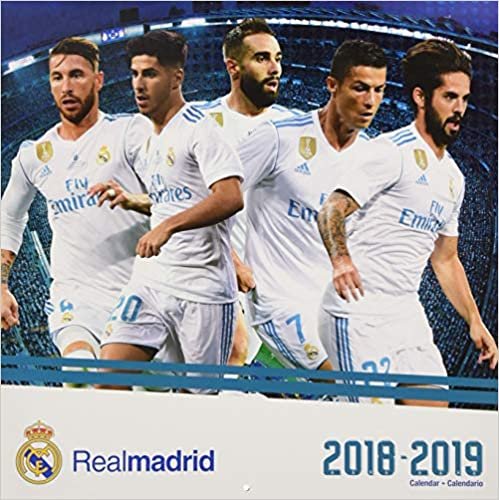 Real Madrid 17 Month 2018-2019 Calendar