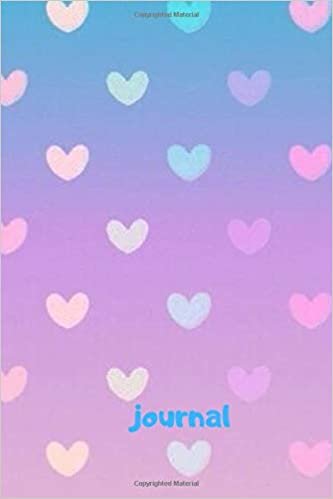 Journal: School Notebook, lined notebook paper, cute heart notebook, Journal, Diary (110 Pages, Lined pages, 6 x 9)