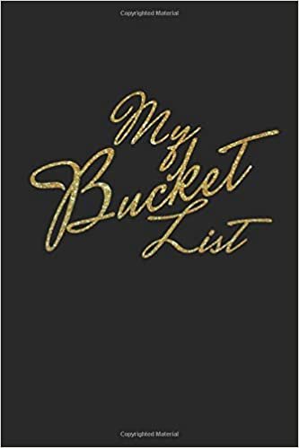My Bucket List: Black Bucket List Journal for Your Ideas, Adventures, Dreams, Goals, Traveling | Stylish Minimalist Lettering Design Cover
