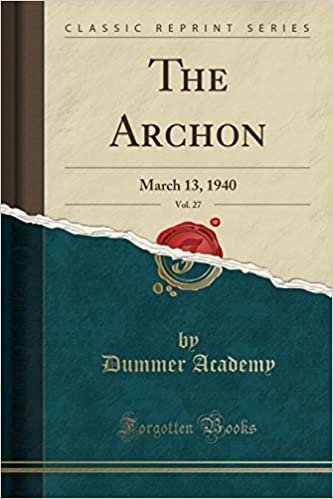 The Archon, Vol. 27: March 13, 1940 (Classic Reprint) indir