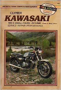 Kawasaki 900 and 1000Cc Fours, 1973-1980, Includes Shaft Drive: Service, Repair, Performance: Clymer Workshop Manual indir