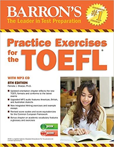 Practice Exercises for the TOEFL: with MP3 CD, 8th Edition