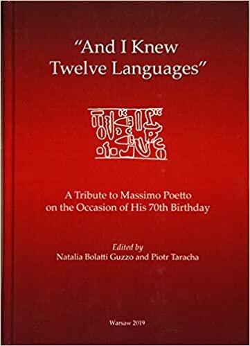 'and I Knew Twelve Languages': A Tribute to Massimo Poetto on the Occasion of His 70th Birthday