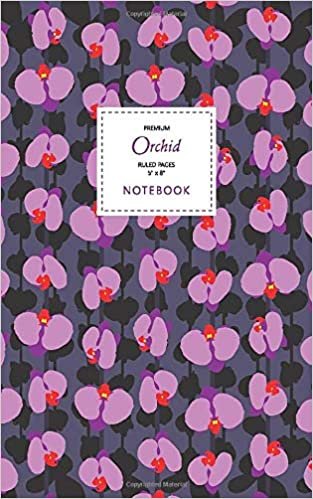 Orchid Notebook - Ruled Pages - 5x8 - Premium: (Hope and Glory) Fun notebook 96 ruled/lined pages (5x8 inches / 12.7x20.3cm / Junior Legal Pad / Nearly A5)