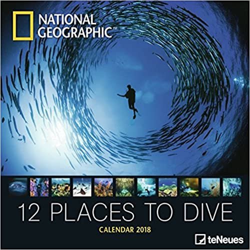 2018 National Geographic 12 Places to Dive - teNeues Grid Calendar - Photography Calendar - 30 x 30 cm