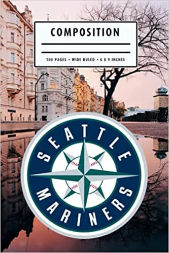 Composition: Seattle Mariners Camping Trip Planner Notebook Wide Ruled at 6 x 9 Inches | Christmas, Thankgiving Gift Ideas | Baseball Notebook #5