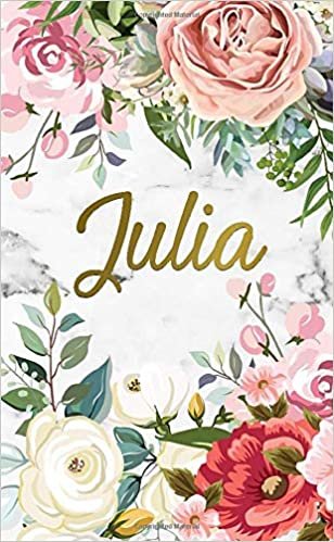Julia: 2020-2021 Nifty 2 Year Monthly Pocket Planner and Organizer with Phone Book, Password Log & Notes | Two-Year (24 Months) Agenda and Calendar | ... Floral Personal Name Gift for Girls & Women