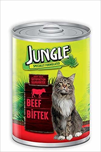 Jungle Kedi 415 gr Biftekli Konserve. indir