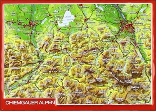 Reliefpostkarte Chiemgauer Alpen indir