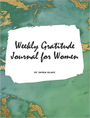 Weekly Gratitude Journal for Women (Large Hardcover Journal / Diary) indir