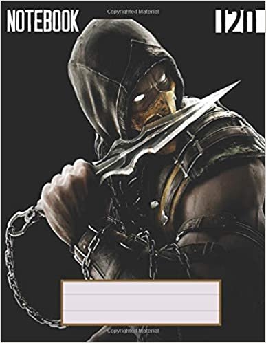Lined Notebook: 8.5 x 11 inches) 120 pages Lined Notebook - Fun For Kids, Boys, Girls and Adults: Mortal kombat