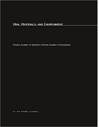 Man, Materials and Environment: A Report to the National Commission on Materials Policy (Mit Press Environmental Studies Series)