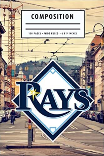 Composition: Tampa Bay Rays Camping Trip Planner Notebook Wide Ruled at 6 x 9 Inches | Christmas, Thankgiving Gift Ideas | Baseball Notebook #30