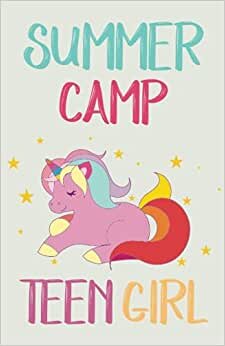 Summer Camp Teen Girl Notebook Unicorn: Lined Notebook, Camping Journal, Cute Keepsake Memory Notebook for Children indir