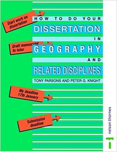How to Do Your Dissertation in Geography and Related Disciplines