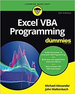 Excel VBA Programming For Dummies (For Dummies (Computer/Tech))