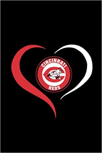 Cincinnati Reds Heart Notebook & Journal & Journal College Ruled 6x9 110 page| MLB Fan Essential | Cincinnati Reds Fan Appreciation