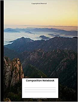 Composition Notebook: Yellow Mountains Composition Book, Writing Notebook Gift For Men Women Teens 120 College Ruled Pages indir