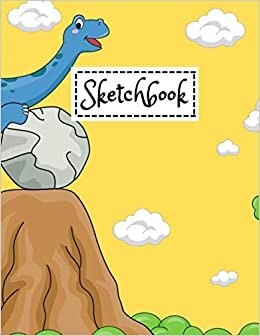 Sketchbook: dinosaur sketchbook for kids / Blank Sketch Pad, for Drawing, Painting Doodling, Sketching | Large 8.5 x 11 Sketchbook /110 Pages