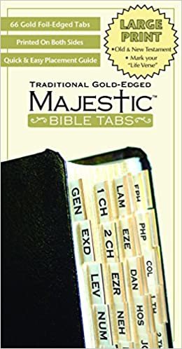 Majestic Bible Tabs, Traditional Gold-Edged (Majestic Bible Tabs (Large Print))