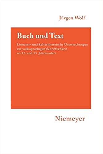 Buch und Text (Hermaea: Germanistische Forschungen Neue Folge)