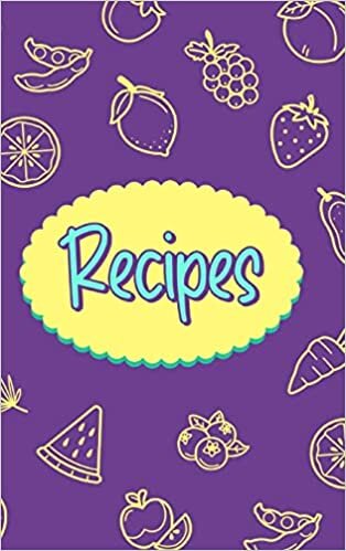 Recipes Food Journal Hardcover indir