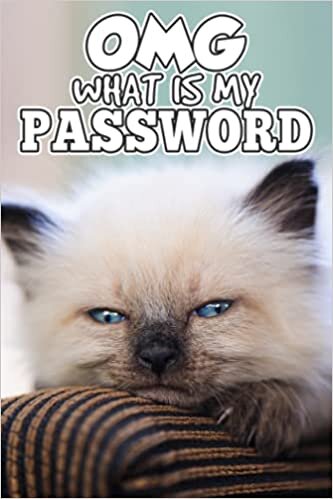 OMG What is my Password? Alphabetical Tabs Password Logbook: Internet Password Logbook [6"x9"] with Letter guides every Page. (The Best and Password book Layout) - Cute Cat Theme 10