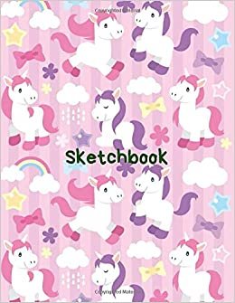 Sketchbook: Unicorn Dream for Girls, Large 8.5x11 Inches, 105 pages for Sketching, Doodling and Unleashing Creativity indir