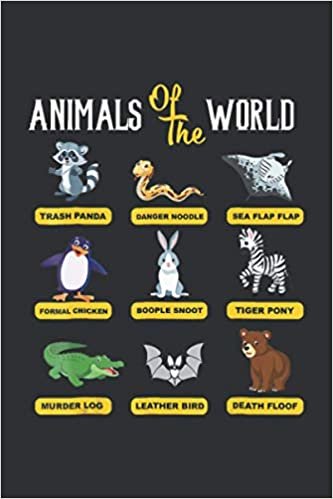 Animals Of The World (Daily Fitness Journal): Journal A Daily Fitness Log, Daily Fitness Journal