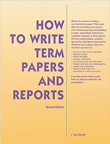 How To Write Term Papers and Reports (NTC: LANGUAGE ARTS)