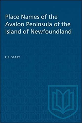 Place Names of the Avalon Peninsula of the Island of Newfoundland (Heritage)