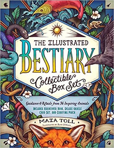 Illustrated Bestiary Collectible Box Set: Guidance and Rituals from 36 Inspiring Animals; Includes Hardcover Book, Deluxe Oracle Card Set, and Carrying Pouch (Wild Wisdom)