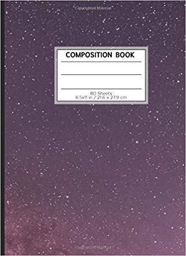 COMPOSITION BOOK 80 SHEETS 8.5x11 in / 21.6 x 27.9 cm: A4 Cute Squared Paper Composition Book | "Stars" | Workbook for Teens Kids Students Boys | Writing Notes School College | Mathematics | Physics