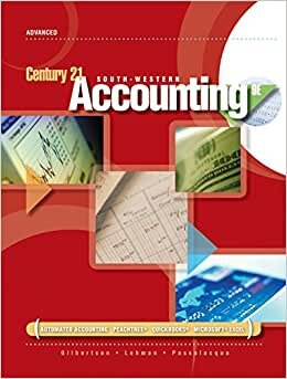 Sounds Inc. Manual Simulation With Source Documents: Century 21 Accounting: Advanced Course
