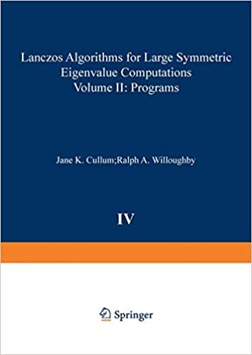 Lanczos Algorithms for Large Symmetric Eigenvalue Computations Vol. II Programs (Progress in Scientific Computing (4))