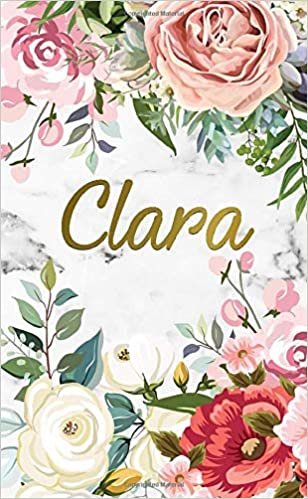 Clara: 2020-2021 Nifty 2 Year Monthly Pocket Planner and Organizer with Phone Book, Password Log & Notes | Two-Year (24 Months) Agenda and Calendar | ... Floral Personal Name Gift for Girls & Women