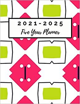 2021-2025 Five Year Planner: 5 Year Monthly Planner | 60 Month Pocket Calendar indir