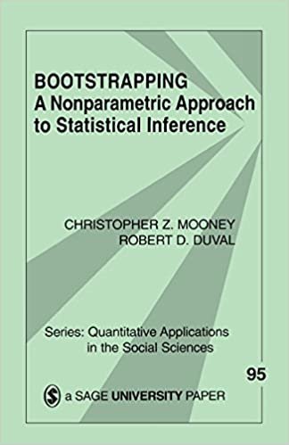Bootstrapping: A Nonparametric Approach to Statistical Inference (Quantitative Applications in the Social Sciences)