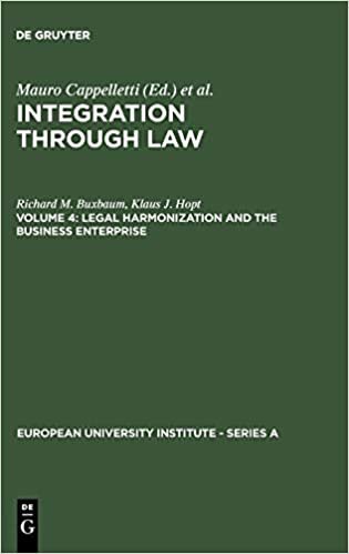 Legal Harmonization and the Business Enterprise: Europe and the American Federal Experience: Legal Harmonization and the Business Enterprise - ... 4 ... Policy in Europe and the U.S.A v. 4