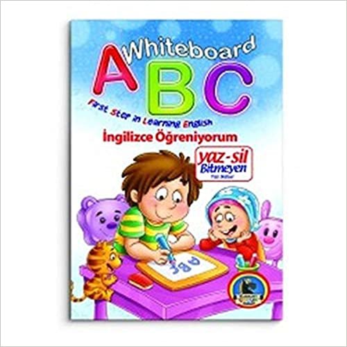 Whiteboard ABC First Step in Learning English Yaz Sil Bitmeyen Yazı Defteri: İngilizce Öğreniyorum