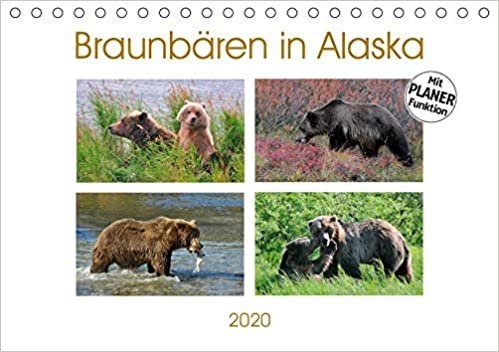 Braunbären in Alaska (Tischkalender 2020 DIN A5 quer): Wunderschöne, spektakuläre und emotionale Tieraufnahmen die beweisen, dass Alaska ein Paradies ... 14 Seiten ) (CALVENDO Tiere)