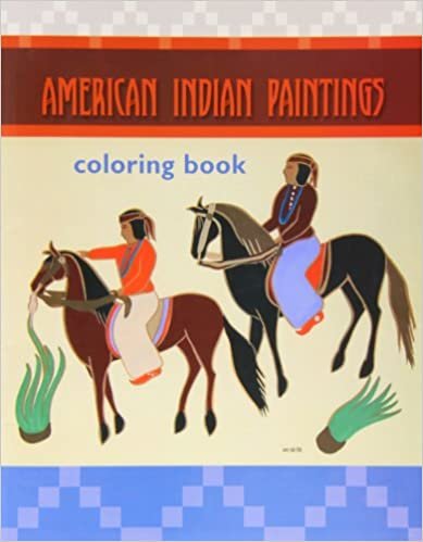 American Indian Paintings Colouring Book
