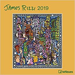 2019 James Rizzi Calender - teNeues Grid Calendar- Art Calender - 30 x 30 cm indir
