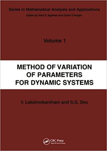 Lakshmikantham, V: Method of Variation of Parameters for Dyn (Mathematical Analysis and Applications, Band 1)