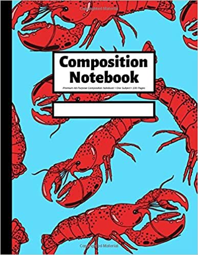 Composition Notebook: Wide Ruled | 100 Pages | 8.5x11 inches | Lobsters
