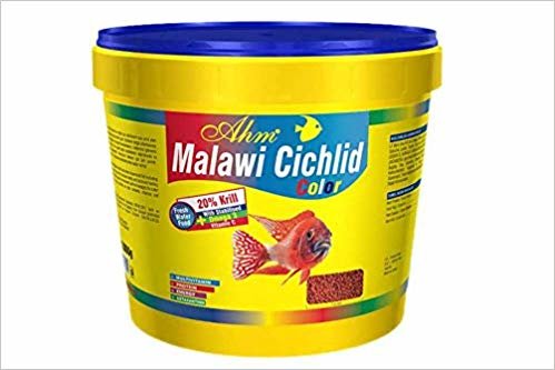 Ahm Malawi Cichlid Granulat Colour Renklendirici Balık Yemi Kova 3 Kg